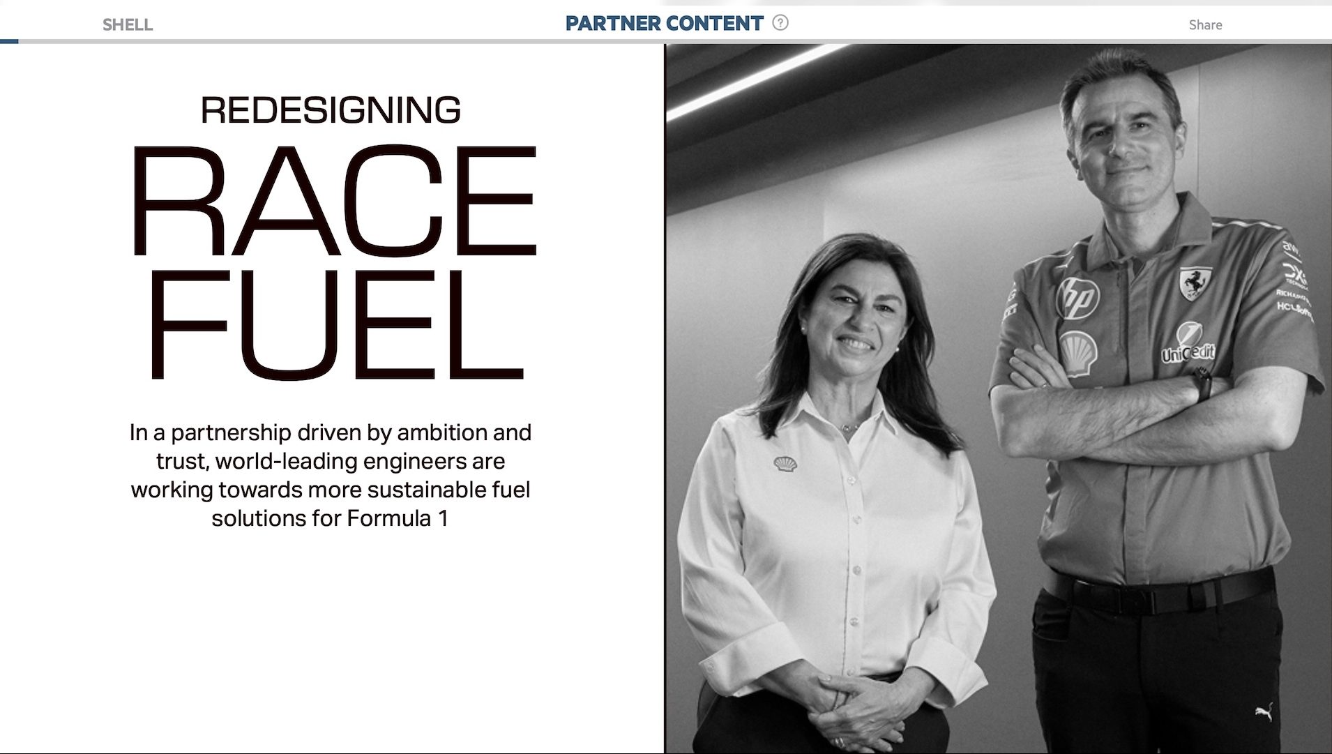 Financial Times & Shell on Sustainable F1 fuel