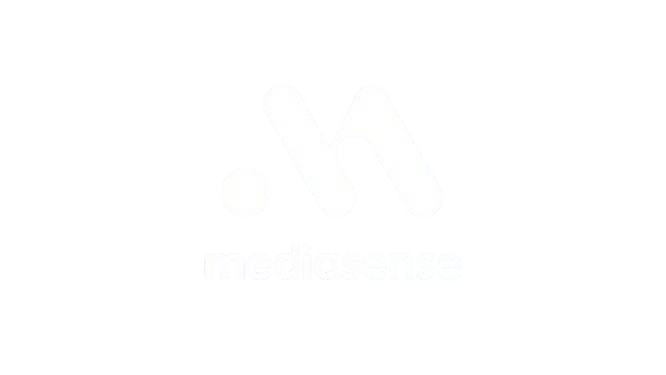 MediaSense logo white