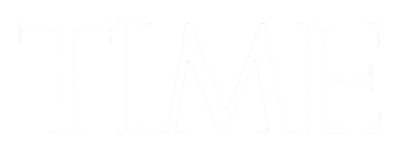 Time logo white